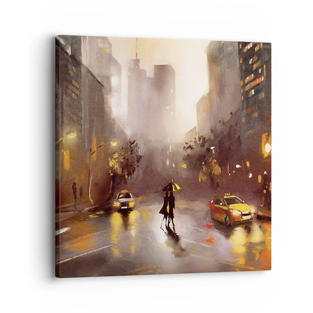 Quadro su tela - Stampe su Tela - Nelle luci di New York - 30x30 cm