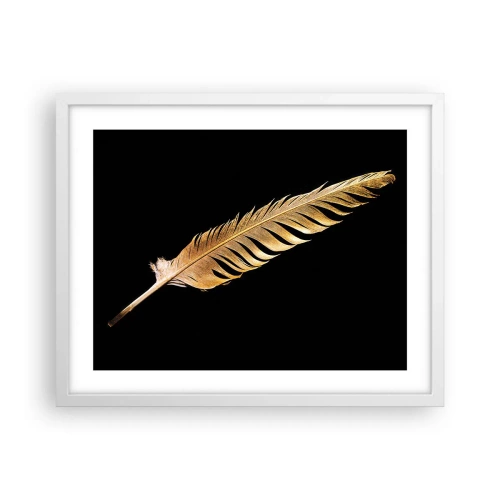 Poster in cornice bianca - Non una piuma qualsiasi.... - 50x40 cm