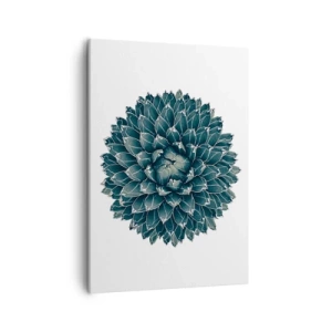 Quadro su tela - Stampe su Tela - Pianta succulenta simmetrica su sfondo bianco - 50x70cm - La stella del deserto - Decorazione murale moderna per soggiorno e camera da letto ARTTOR