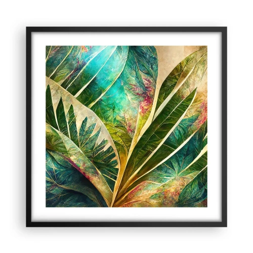 Poster in cornice nera - I colori dei tropici - 50x50 cm
