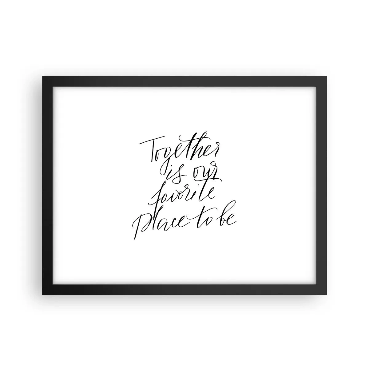 Poster in cornice nera - Anche tu lo senti? - 40x30 cm