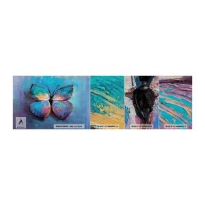 Campione di Fotomurale Premium Sand - In tutta la bellezza - Farfalla, Pezzo, Pittura - 100x30 cm