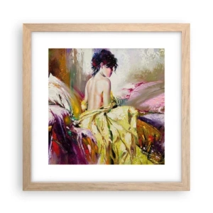 Poster in cornice rovere chiaro - Tra la bocca e il bordo della coppa - 30x30 cm