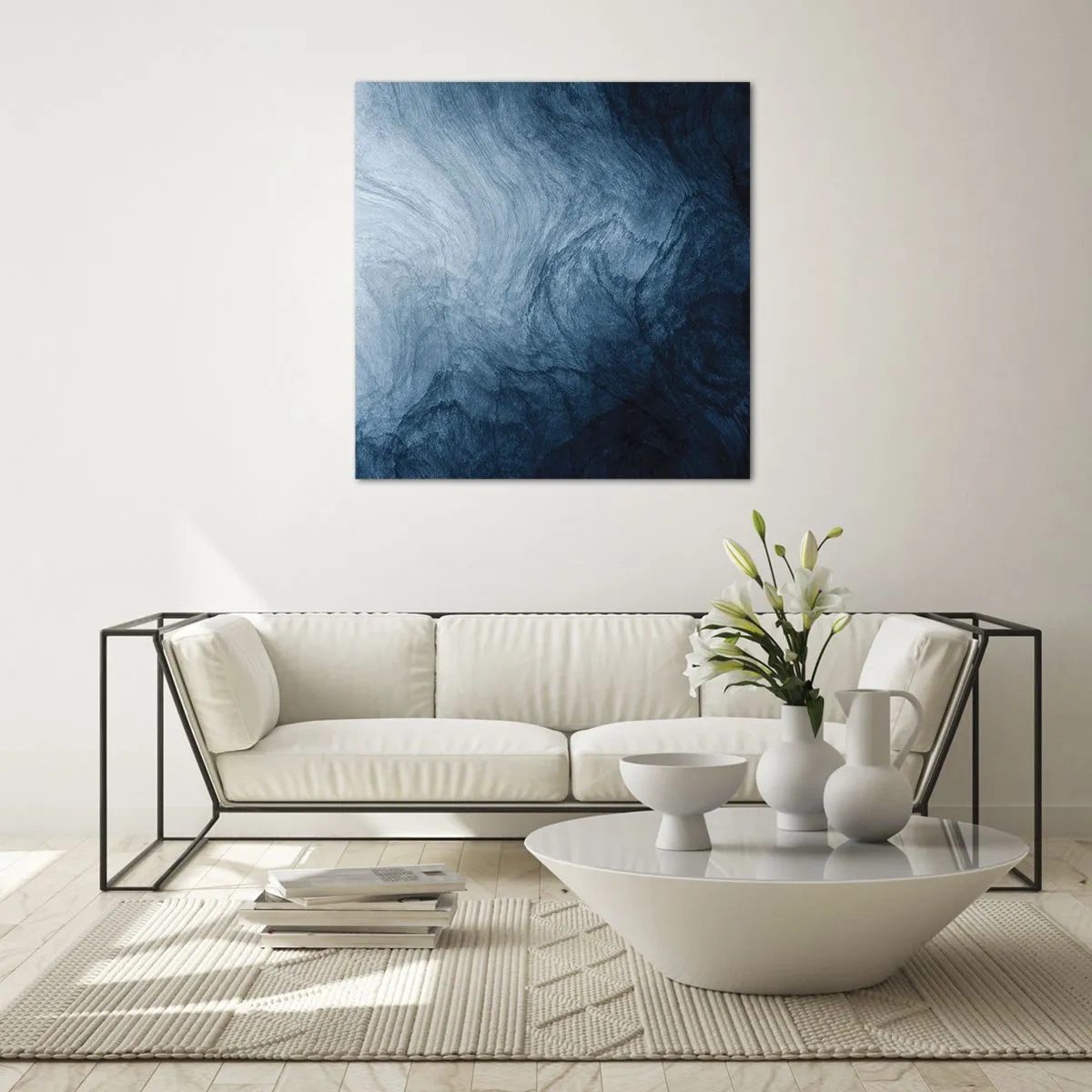 Quadro su vetro - Arrivando in profondità - 70x70 cm