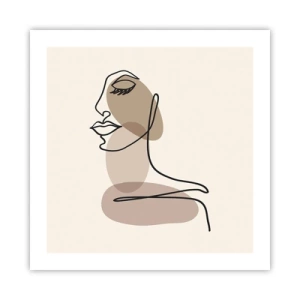 Poster - La linea sicura della bellezza - 50x50 cm