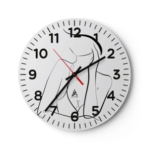 Orologio da parete - Orologio in Vetro - Sull'onda dei sogni - 40x40 cm