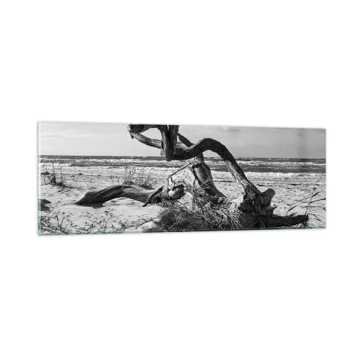 Quadro su vetro - Scolpito dal mare - 90x30 cm