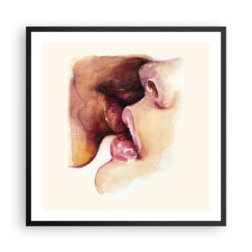Poster in cornice nera - Come notte e giorno, terra e cielo - 60x60 cm