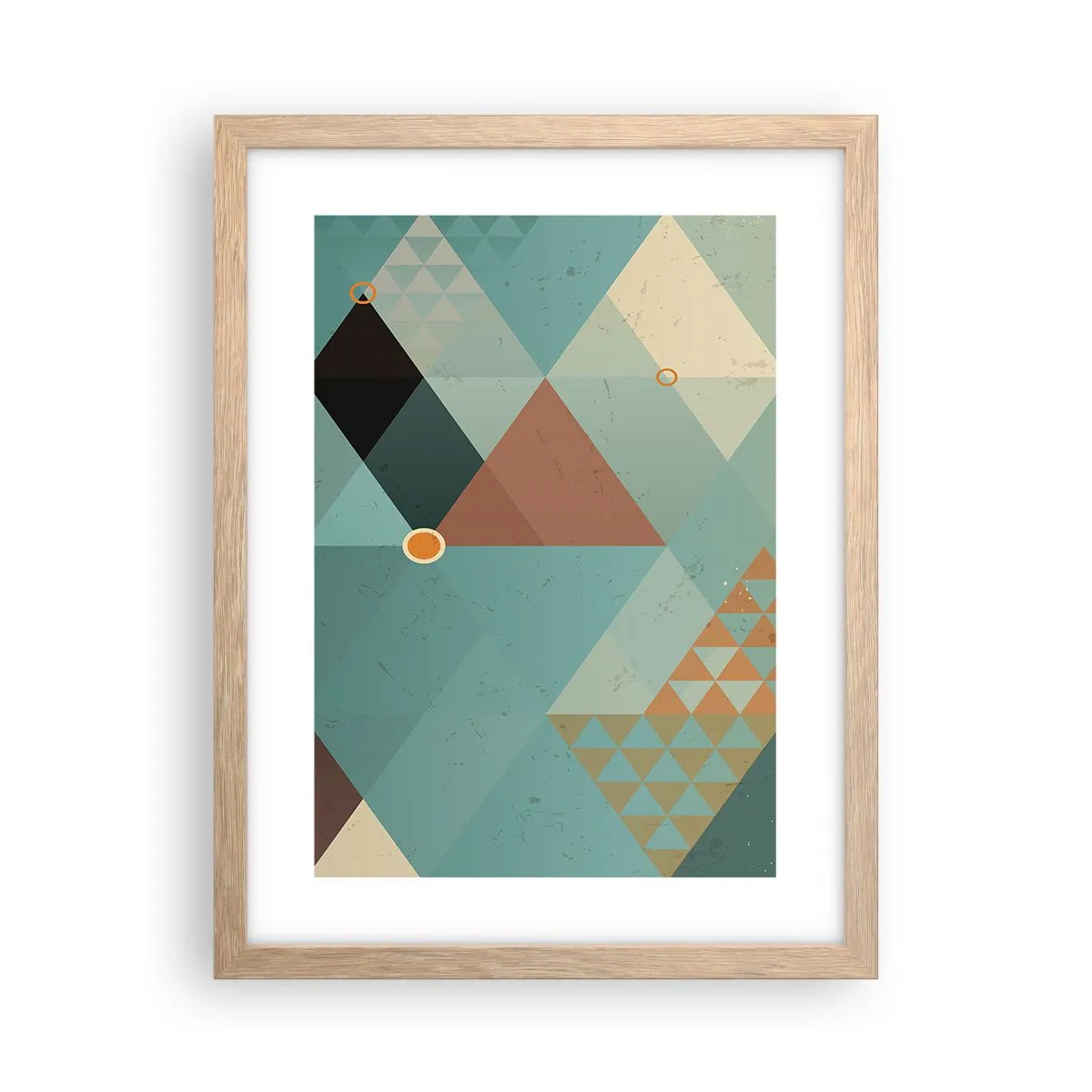 Poster in cornice rovere chiaro - Unità della molteplicità, molteplicità dell'unità - 30x40 cm