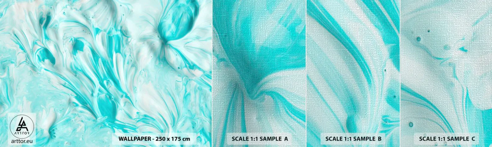 Campione di Fotomurale Premium Canvas - Insieme per sempre - Astrazione, Pezzo, Boho - 100x30 cm