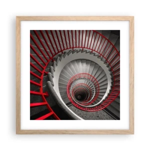 Poster in cornice rovere chiaro - I giochi dell'architettura - 40x40 cm