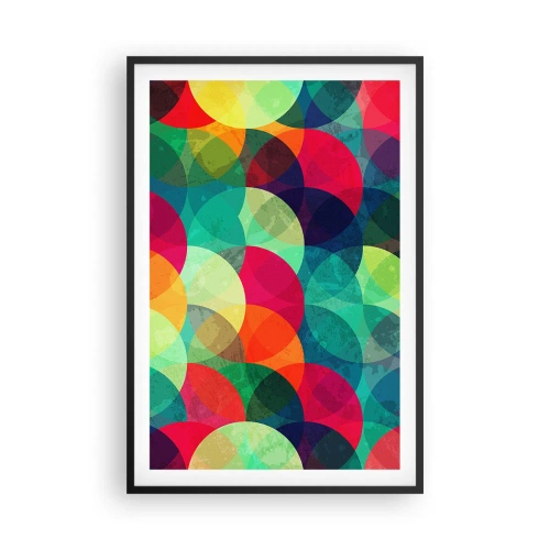 Poster in cornice nera - Ascensione arcobaleno - 61x91 cm