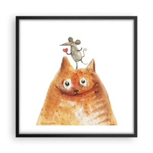 Poster in cornice nera - I paradossi dell'amore - 50x50 cm