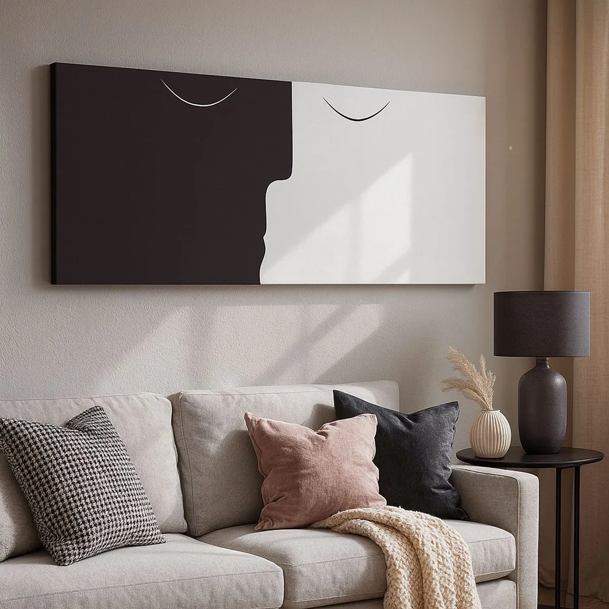 Quadro su tela - Stampe su Tela - Unità degli opposti - 100x40 cm