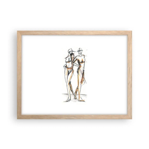 Poster in cornice rovere chiaro - Studio di armonia - 40x30 cm