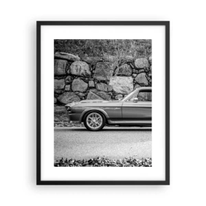 Poster in cornice nera - La leggenda degli anni '60 - 40x50 cm