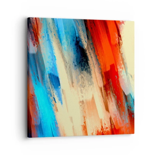 Quadro su tela - Stampe su Tela - Cascata di colori - 30x30 cm