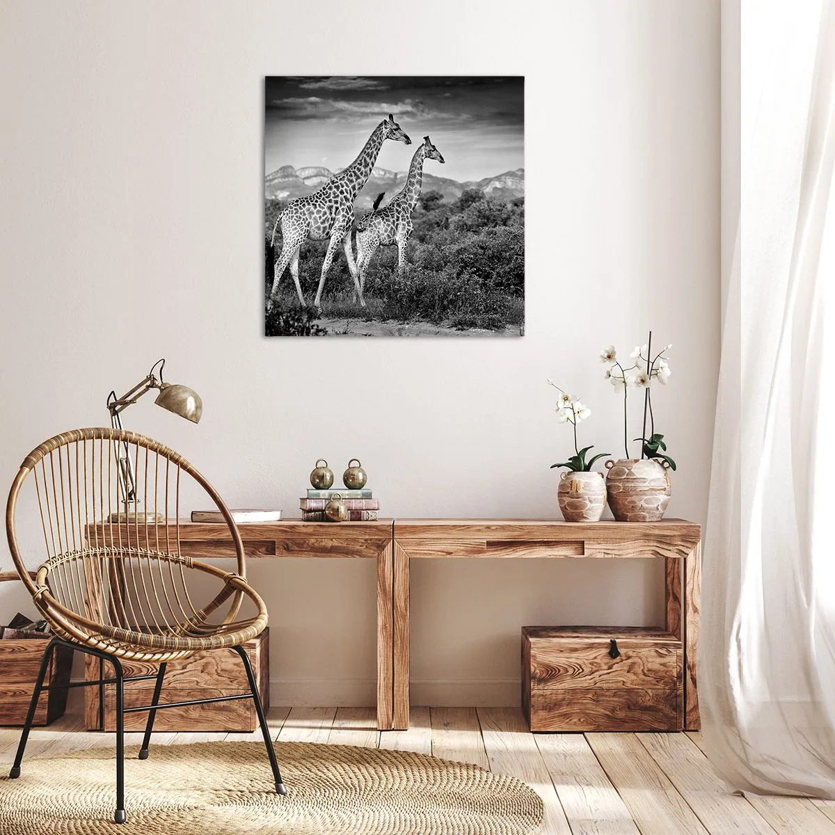 Quadro su tela - Stampe su Tela - Alta classe in Africa - 30x30 cm