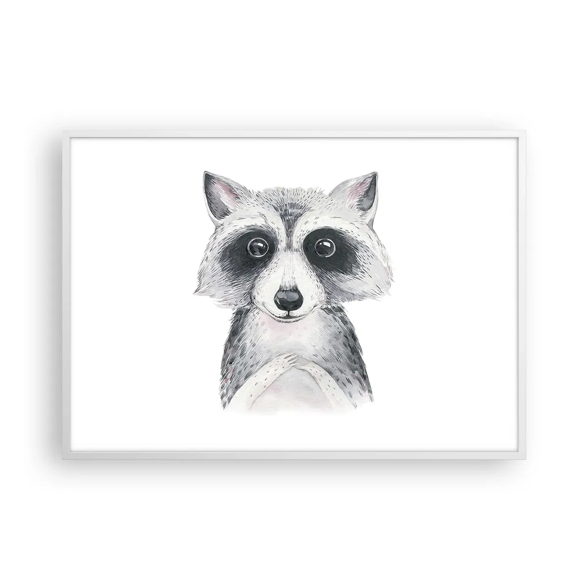 Poster in cornice bianca - Un attimo di commozione - 100x70 cm