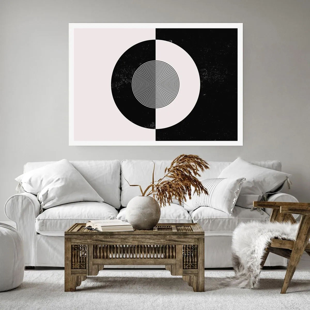 Poster - Armonia in bianco e nero - 50x40 cm