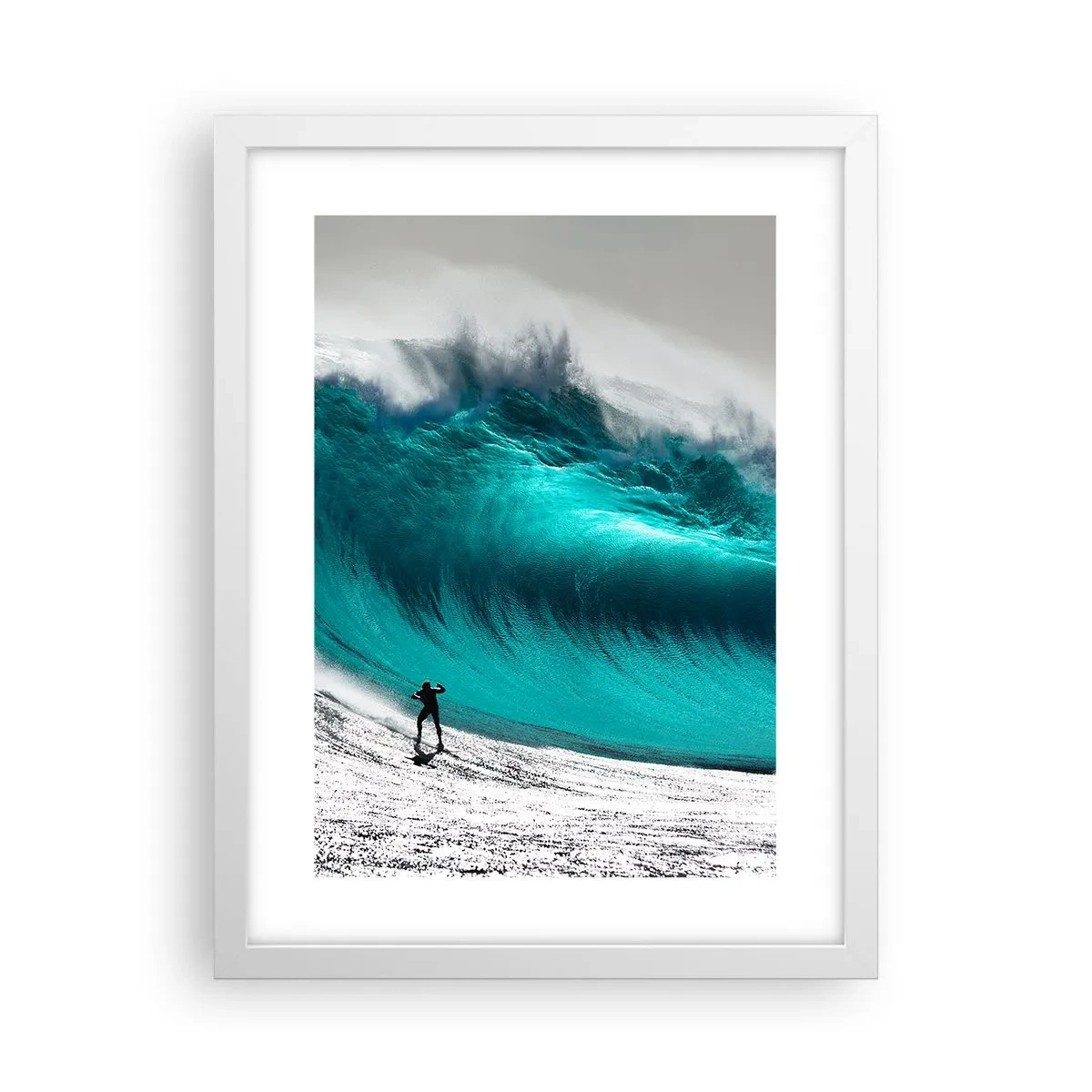 Poster in cornice bianca - Sfida accettata - 30x40 cm