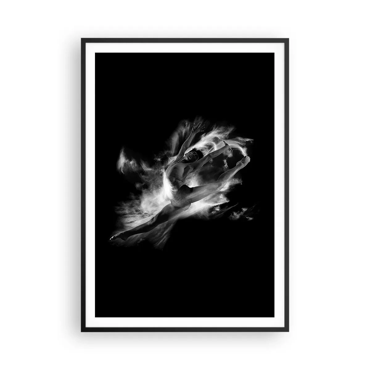 Poster in cornice nera - Fermo in volo - 70x100 cm