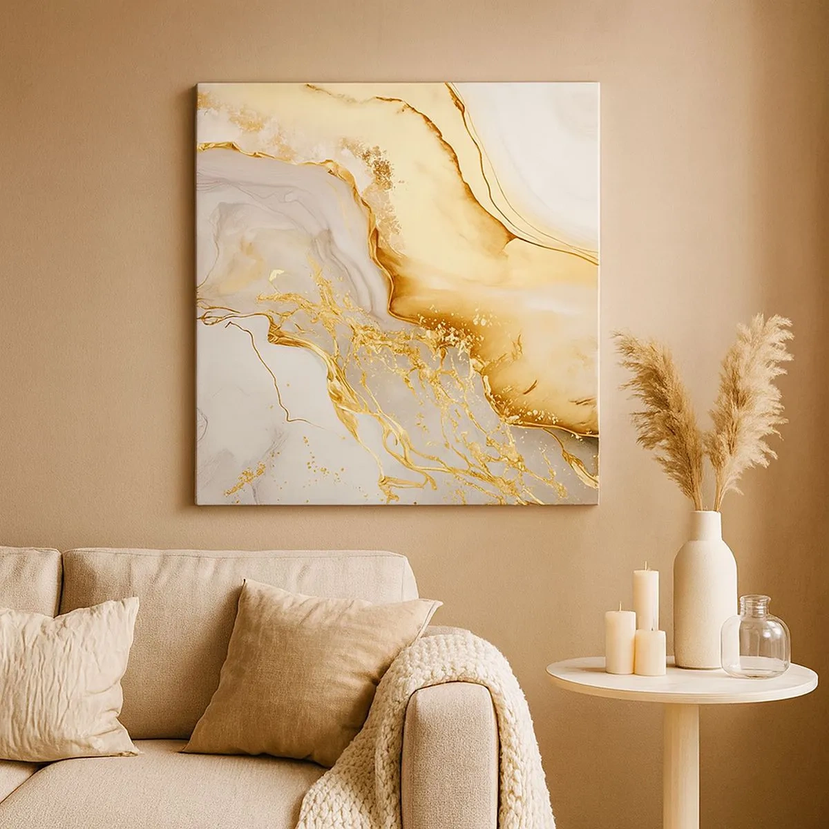 Quadro su tela - Stampe su Tela - Astrazione: bellezza e bontà - 30x30 cm