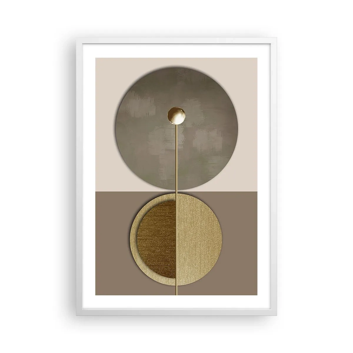 Poster in cornice bianca - Equilibrio perfetto - 50x70 cm