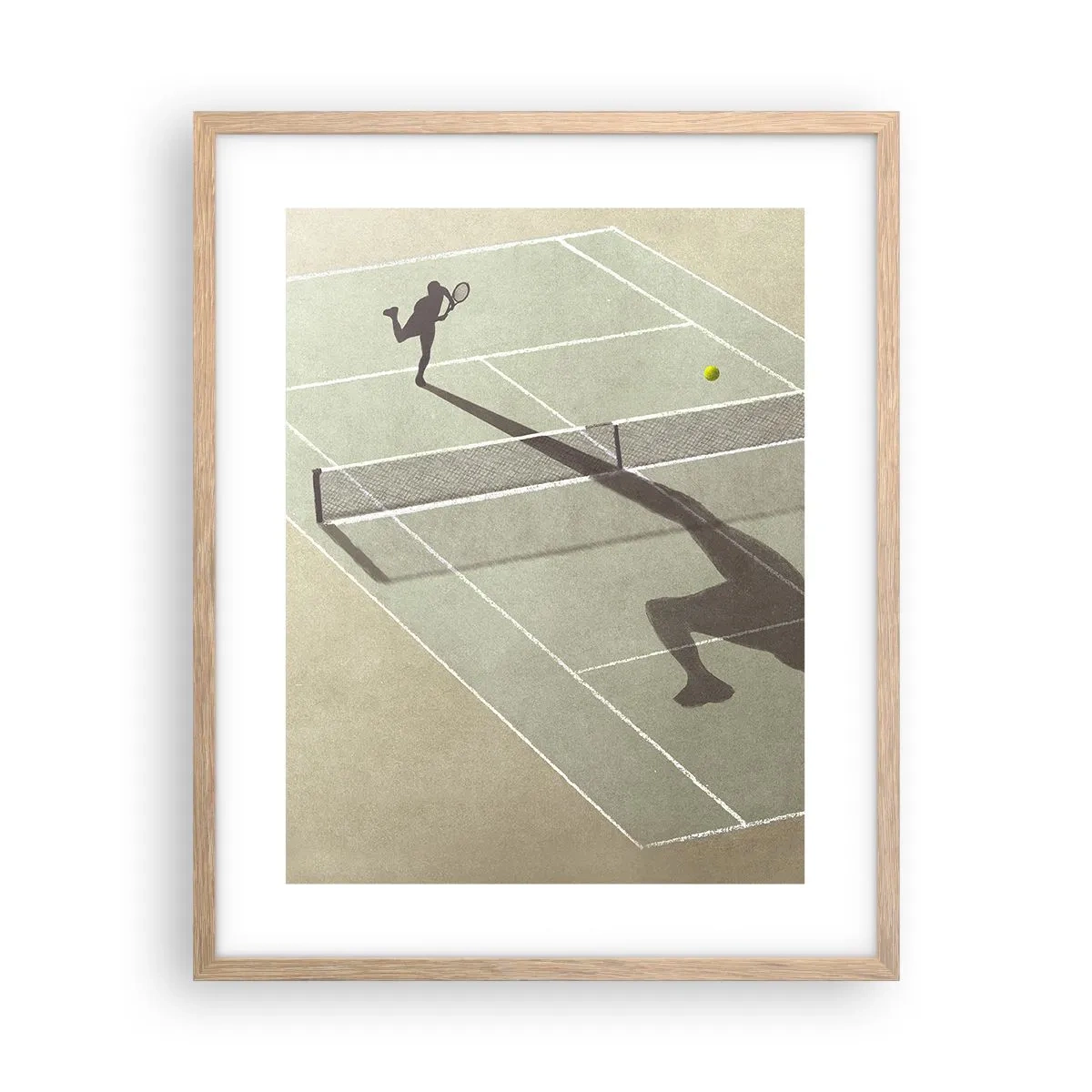 Poster in cornice rovere chiaro - Sconfiggere se stesso - 40x50 cm