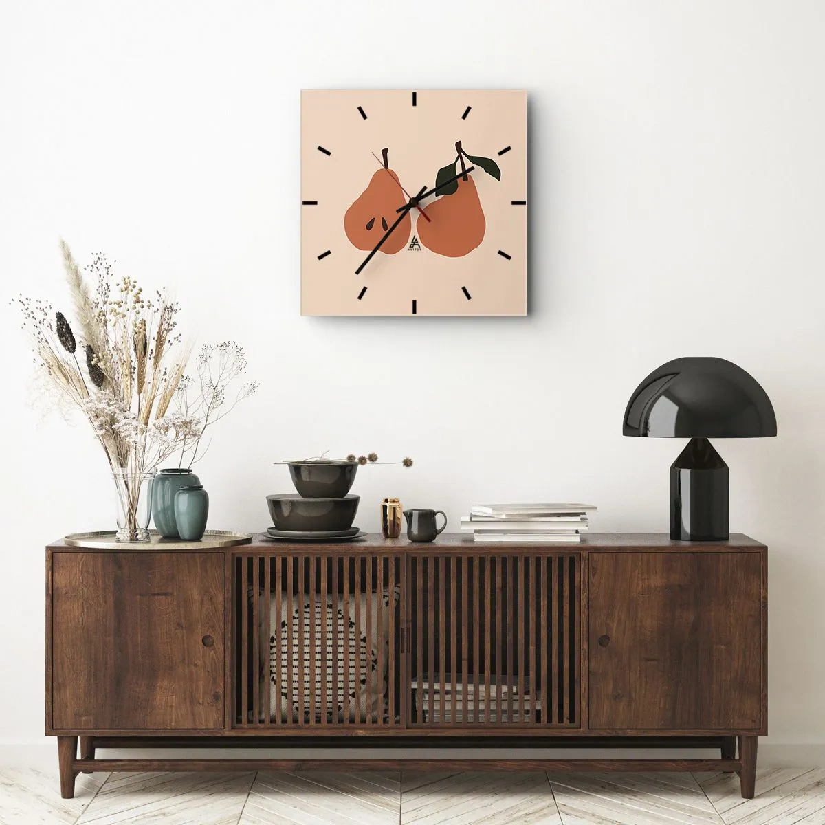 Orologio da parete - Orologio in Vetro - La dolcezza stessa - 40x40 cm