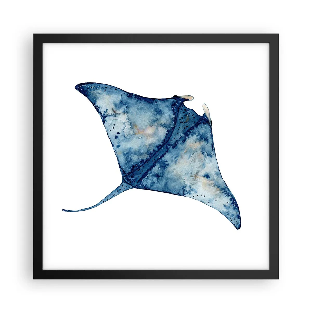 Poster in cornice nera - Vita nel blu - 40x40 cm