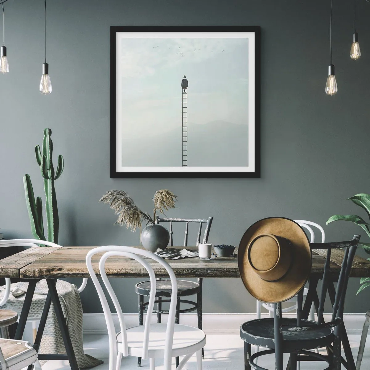 Poster in cornice nera - Innalzati al di sopra - 50x50 cm