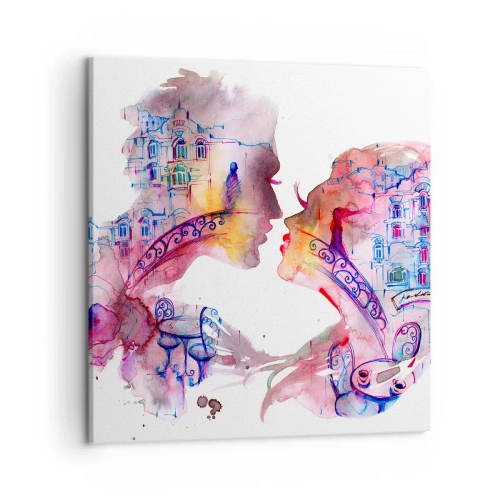 Quadro su tela - Stampe su Tela - Misterioso ponte dei sospiri - 50x50 cm