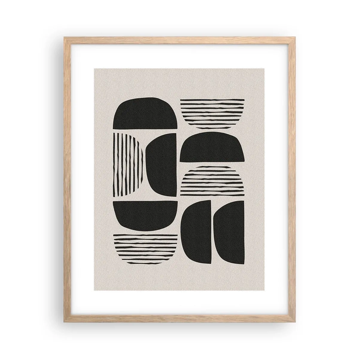 Poster in cornice rovere chiaro - Sistemi di metà - 40x50 cm