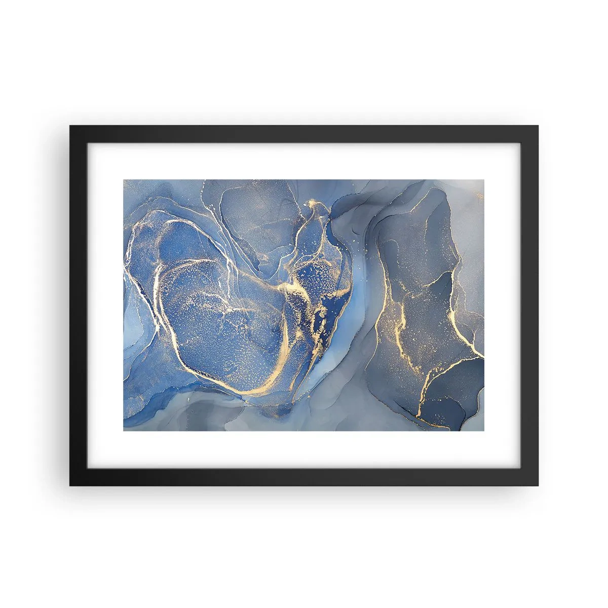 Poster in cornice nera - Polvere d'oro - 40x30 cm