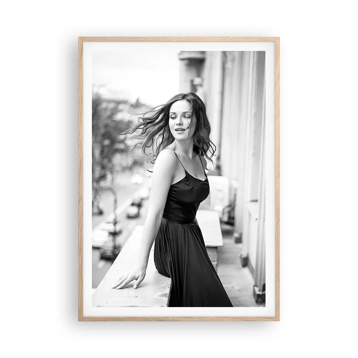 Poster in cornice rovere chiaro - Sicuramente parigina - 70x100 cm