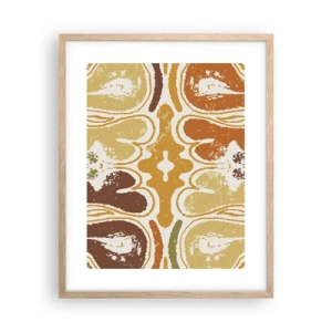 Poster in cornice rovere chiaro - Astrazione sentimentale - 40x50 cm