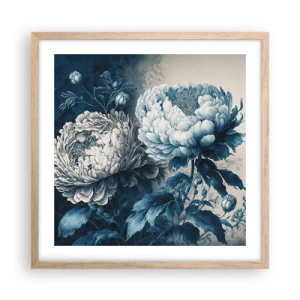 Poster in cornice rovere chiaro - Coppia perfetta - 50x50 cm