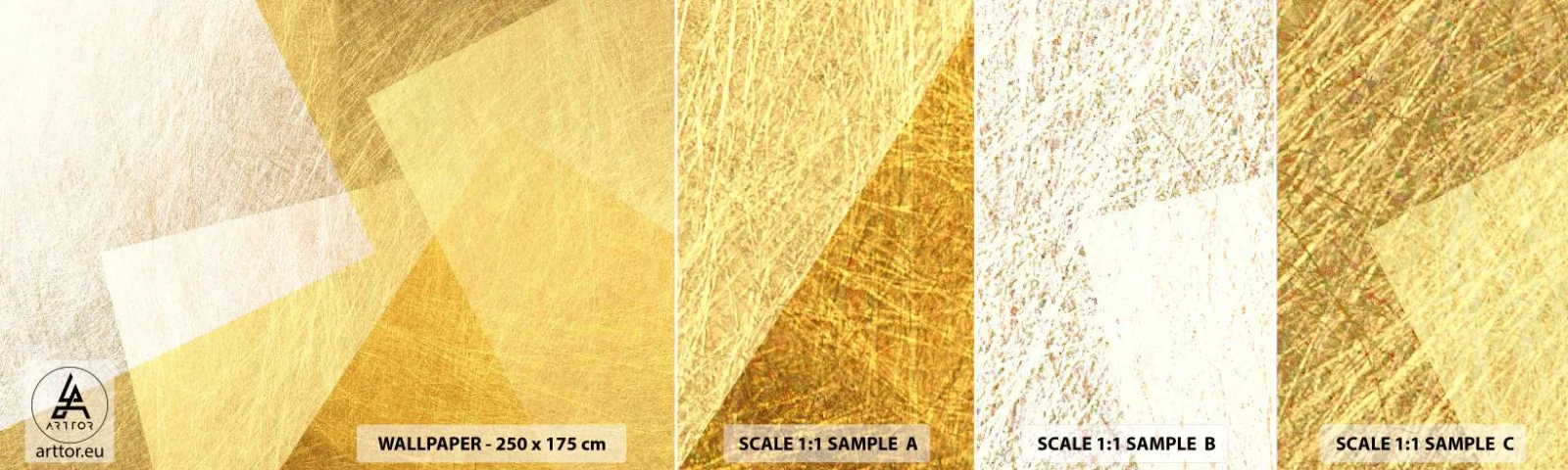 Campione di Fotomurale Adesivo Deluxe Sticker - La pace della geometria - Luminoso, Struttura, Geometrico - 100x30 cm