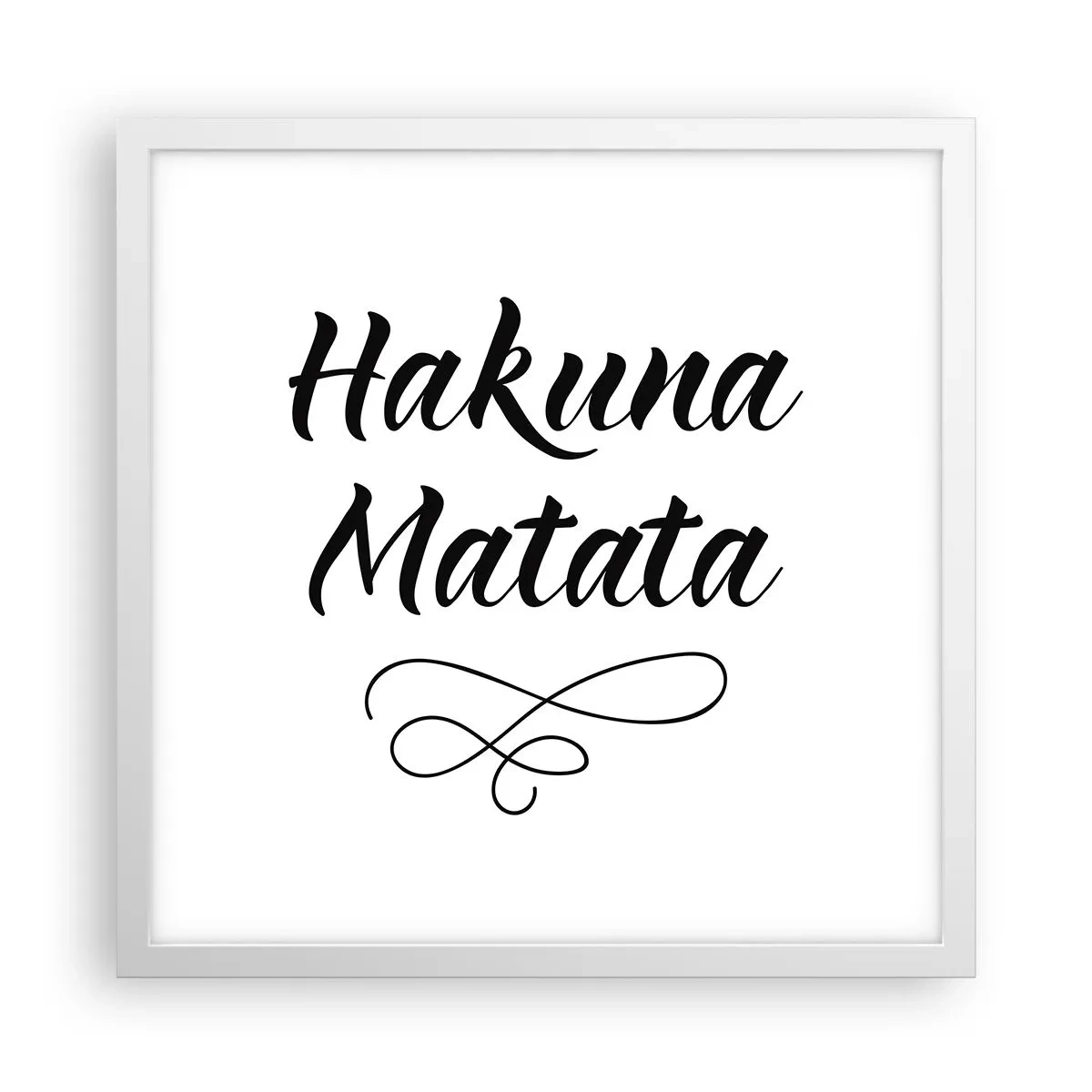 Poster in cornice bianca - Il miglior consiglio - 40x40 cm