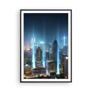 Poster in cornice nera - Da Berlino al cielo - 70x100 cm