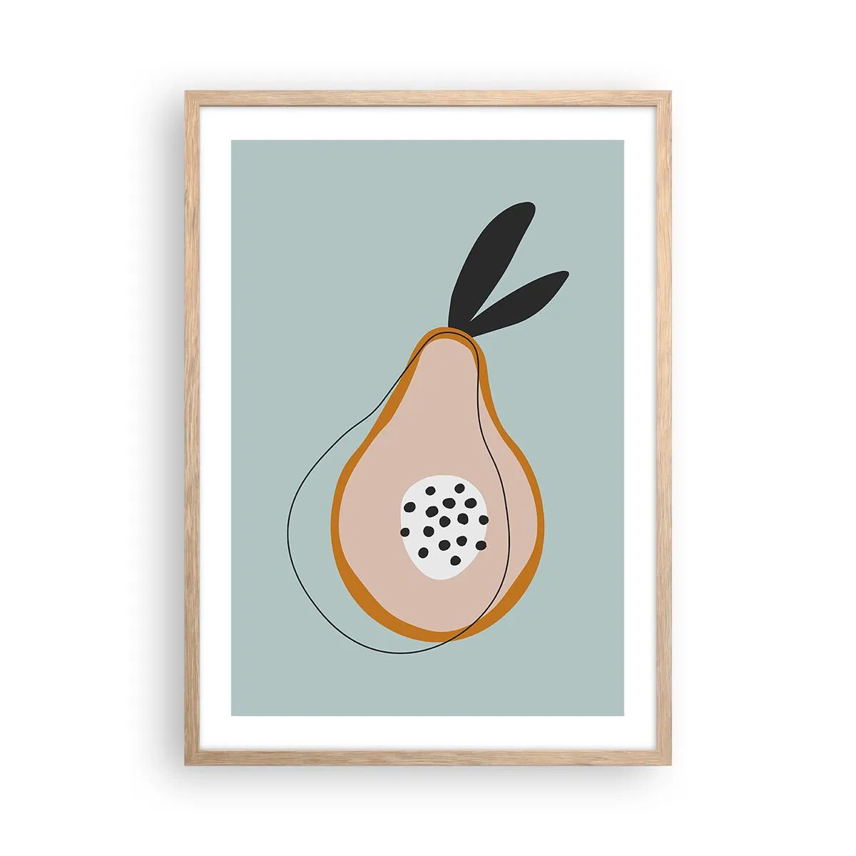 Poster in cornice rovere chiaro - Penetrare la natura delle cose - 50x70 cm