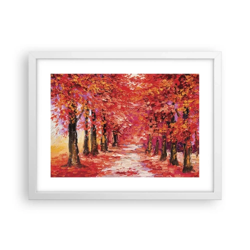 Poster in cornice bianca - Impressione d'autunno - 40x30 cm