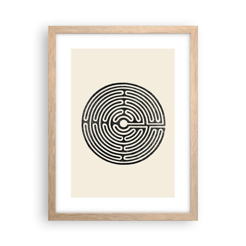 Poster in cornice rovere chiaro - Ordine misterioso - 30x40 cm