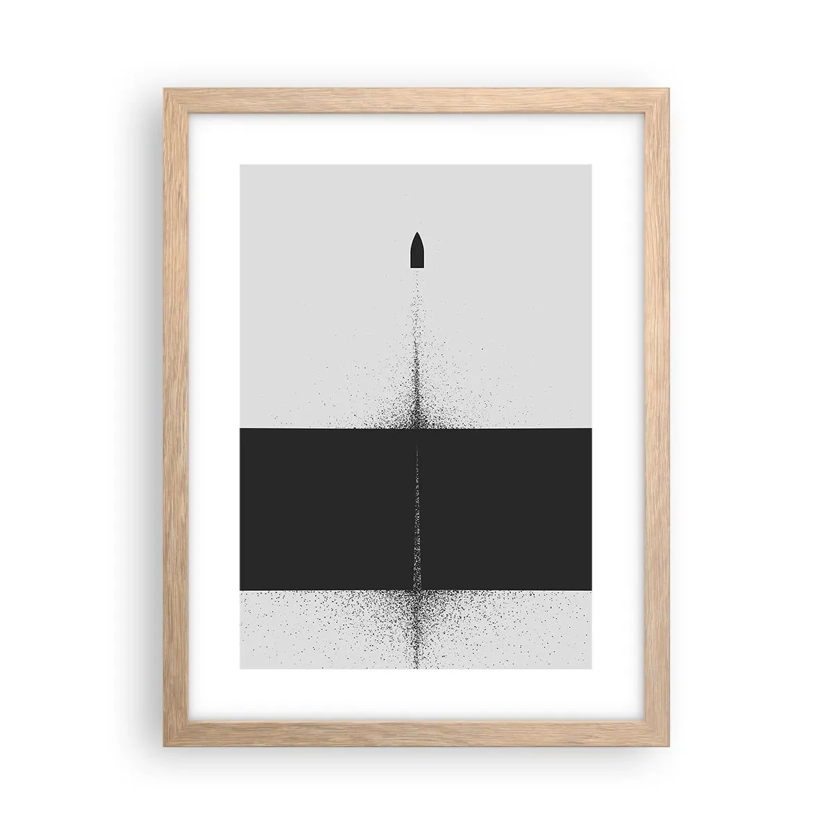 Poster in cornice rovere chiaro - Dritto allo scopo - 30x40 cm