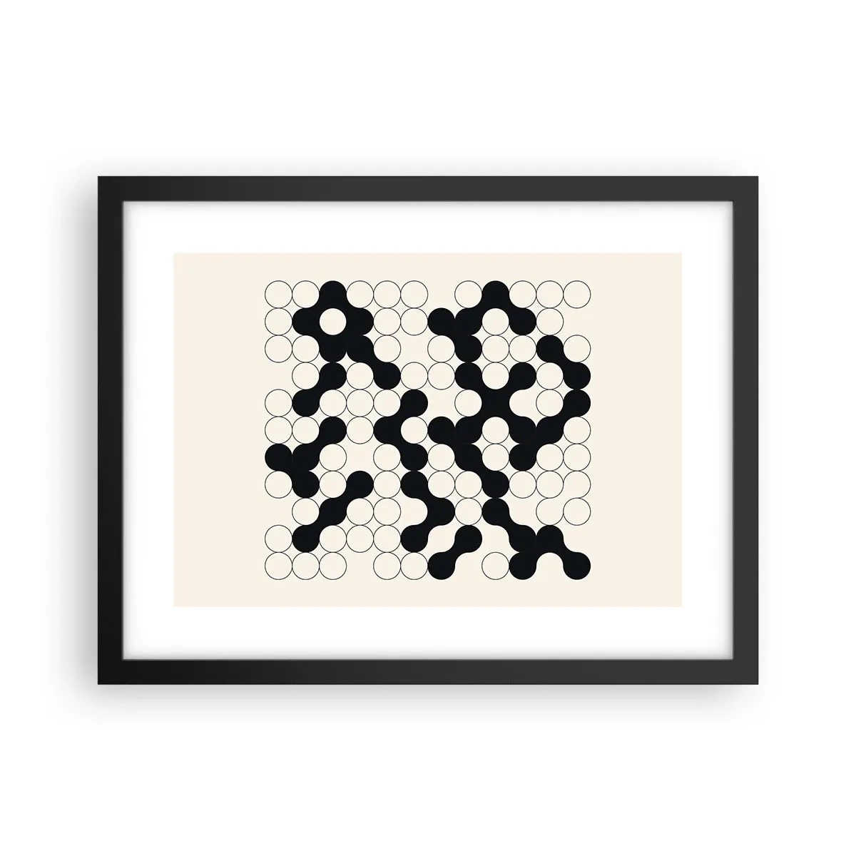 Poster in cornice nera - Gioco cinese: variazione - 40x30 cm