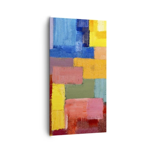 Quadro su tela - Stampe su Tela - Ognuno diverso, tutti colorati - 65x120 cm