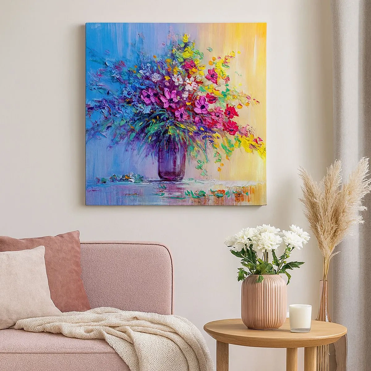 Quadro su tela - Stampe su Tela - Dono di un prato estivo - 30x30 cm