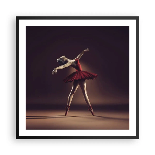 Poster in cornice nera - Prima ballerina - 60x60 cm