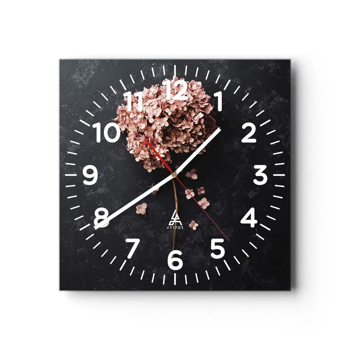 Orologio da parete - Orologio in Vetro - Un vero segno romantico - 40x40 cm
